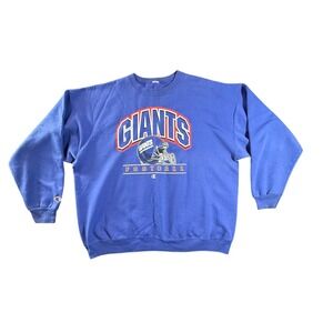 Vintage Champion New York Giants‎ NFL Sweatshirt Men's XL Blue Cotton Pullover